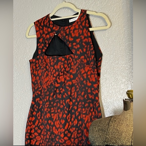 VERSACE COLLECTION RED CUT-OUT SHEETH DRESS - Picture 3 of 16